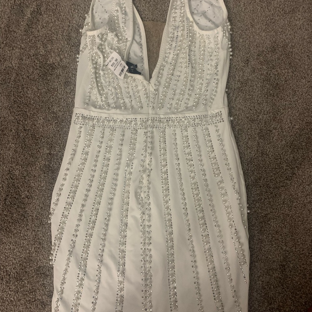 New white beaded dress - Picture 3 of 3